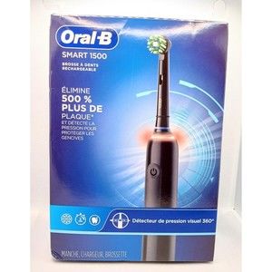 Oral-B Smart 1500 Rechargeable Electric Toothbrush and Charging Station Black